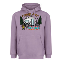 Lavender camp fire squad Heavyweight Hoodie - CowhideDigitalArt