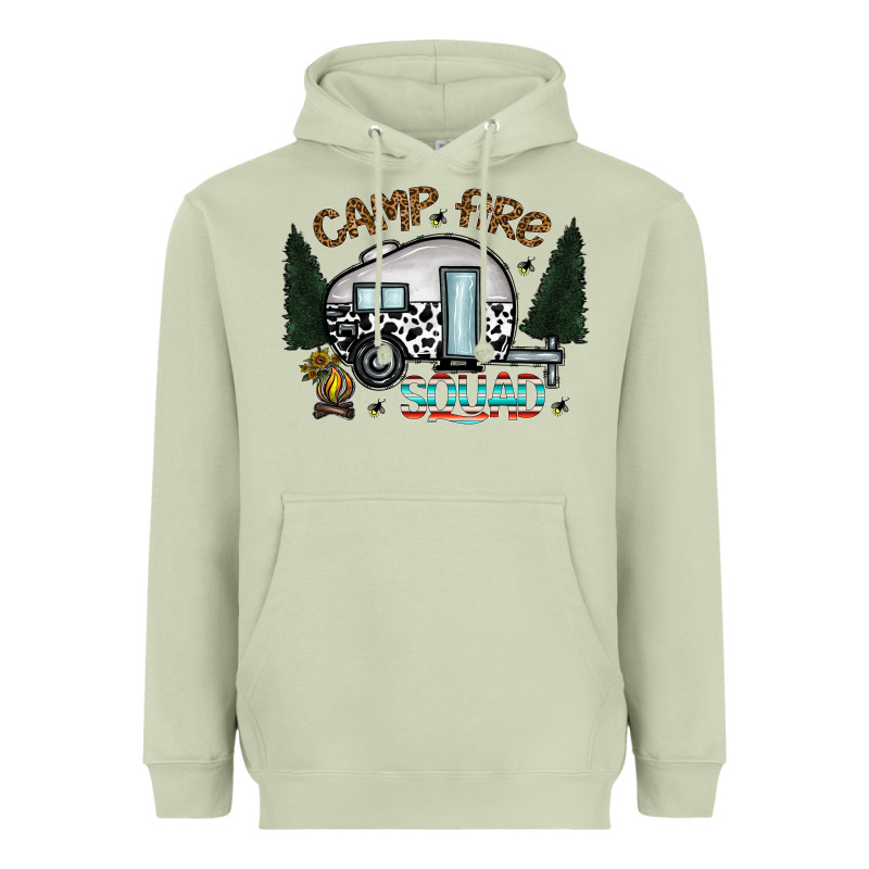 Camp Fire Squad Heavyweight Hoodie by CowhideDigitalArt | Teevron