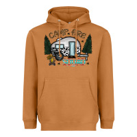 Meerkat camp fire squad Heavyweight Hoodie - CowhideDigitalArt