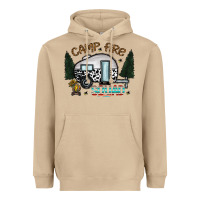 Mushroom camp fire squad Heavyweight Hoodie - CowhideDigitalArt