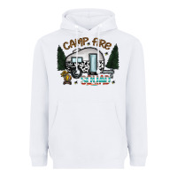 White camp fire squad Heavyweight Hoodie - CowhideDigitalArt