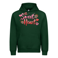 Forest Green sweet heart Urban Hoodie - MaliasSmallBusiness