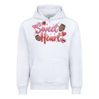 White sweet heart Urban Hoodie - MaliasSmallBusiness