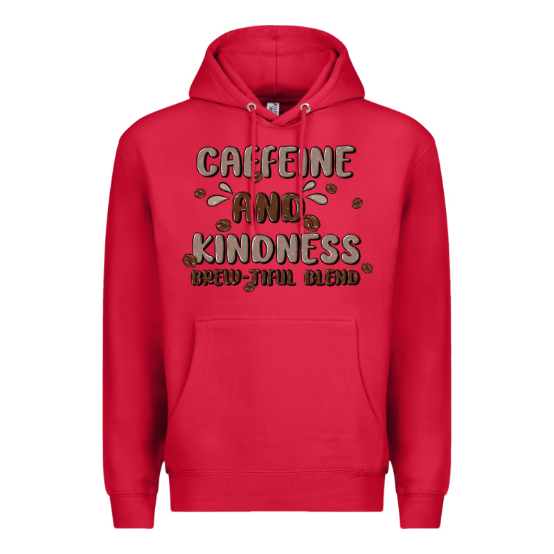 Caffeine & Kindness Premium Hoodie by MaliasSmallBusiness | Teevron
