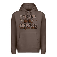 Coffee caffeine & kindness Premium Hoodie - MaliasSmallBusiness