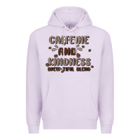 Lilac caffeine & kindness Premium Hoodie - MaliasSmallBusiness