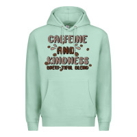 Seafoam caffeine & kindness Premium Hoodie - MaliasSmallBusiness
