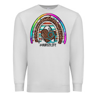 Dove Grey nurse life rainbow Premium Sweatshirt - JahusDesignShop