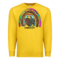 Lemon nurse life rainbow Premium Sweatshirt - JahusDesignShop