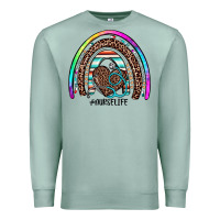 Seafoam nurse life rainbow Premium Sweatshirt - JahusDesignShop