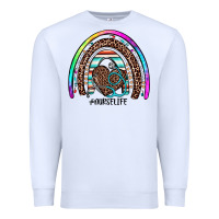 White nurse life rainbow Premium Sweatshirt - JahusDesignShop