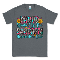 Charcoal Heather proud member of the sarcasm appreciation club Classic Tee - Zillion Design Studio