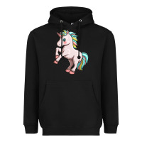Black cute unicorn Heavyweight Hoodie - FaDigitalArtStudio