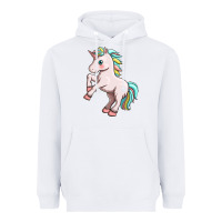 White cute unicorn Heavyweight Hoodie - FaDigitalArtStudio
