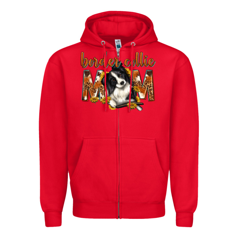 Western Border Collie Mom Zipper Hoodie by texasbilliewilder | Teevron