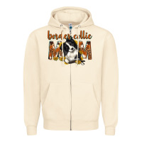 Sandshell western border collie mom Zipper Hoodie - texasbilliewilder