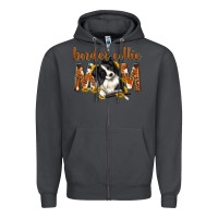 Smoke western border collie mom Zipper Hoodie - texasbilliewilder