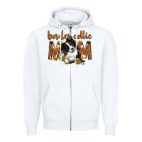 White western border collie mom Zipper Hoodie - texasbilliewilder