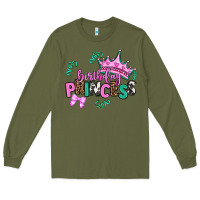 Army Green birthday princess Long Sleeve Tee - AdoDesignShop