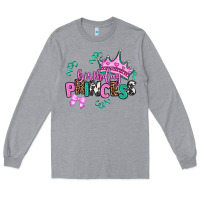 Heather Grey birthday princess Long Sleeve Tee - AdoDesignShop