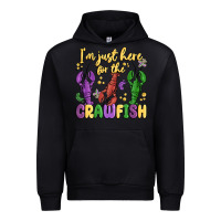 Black i'm just here for the crawfish Urban Hoodie - MaliasSmallBusiness