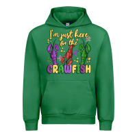 Emerald i'm just here for the crawfish Urban Hoodie - MaliasSmallBusiness