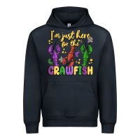 Navy i'm just here for the crawfish Urban Hoodie - MaliasSmallBusiness