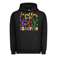 Pigment Black i'm just here for the crawfish Urban Hoodie - MaliasSmallBusiness