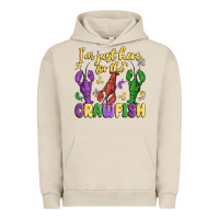 Pigment French Oak i'm just here for the crawfish Urban Hoodie - MaliasSmallBusiness