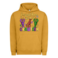 Pigment Peanut Butter i'm just here for the crawfish Urban Hoodie - MaliasSmallBusiness
