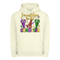 Pigment Pistachio i'm just here for the crawfish Urban Hoodie - MaliasSmallBusiness