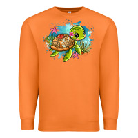 Carrot ocean with turtle Premium Sweatshirt - AdoDesignShop