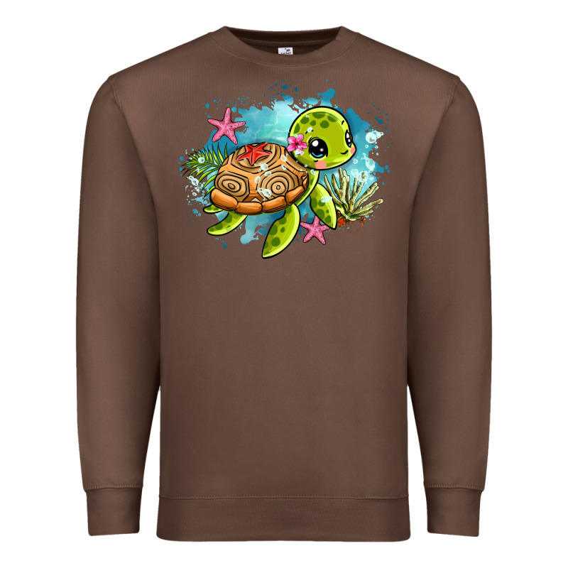 Ocean With Turtle Premium Sweatshirt by AdoDesignShop | Teevron