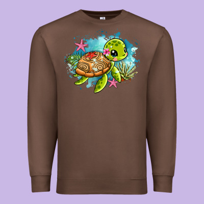 Ocean With Turtle Premium Sweatshirt Designed By Adodesignshop