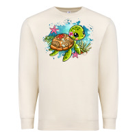 Sandshell ocean with turtle Premium Sweatshirt - AdoDesignShop