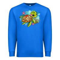 True Royal ocean with turtle Premium Sweatshirt - AdoDesignShop