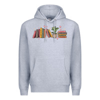 Heather Grey book tropes Premium Hoodie - MaliasSmallBusiness