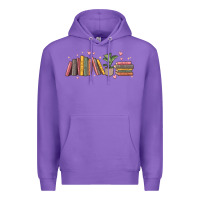 Purple book tropes Premium Hoodie - MaliasSmallBusiness