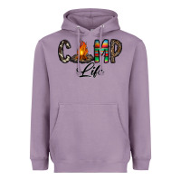 Lavender camp life Heavyweight Hoodie - CowhideDigitalArt
