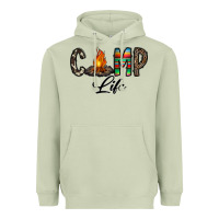 Matcha camp life Heavyweight Hoodie - CowhideDigitalArt