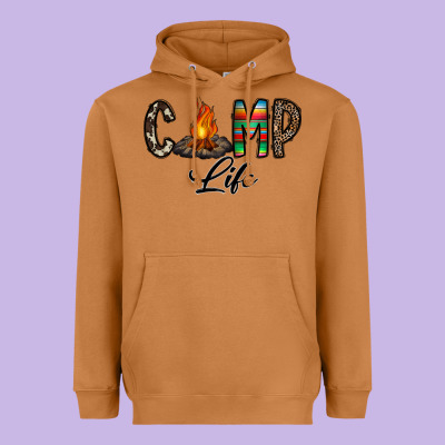 Camp Life Heavyweight Hoodie Designed By Cowhidedigitalart