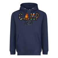 Navy camp life Heavyweight Hoodie - CowhideDigitalArt