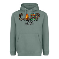 Sage camp life Heavyweight Hoodie - CowhideDigitalArt