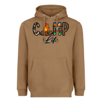 Toasted Coconut camp life Heavyweight Hoodie - CowhideDigitalArt