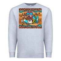 Heather Grey western gemstone sunflower nurse Premium Sweatshirt - JahusDesignShop