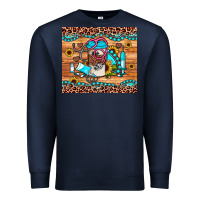 Navy western gemstone sunflower nurse Premium Sweatshirt - JahusDesignShop