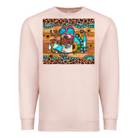 Pale Pink western gemstone sunflower nurse Premium Sweatshirt - JahusDesignShop