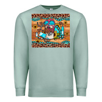 Seafoam western gemstone sunflower nurse Premium Sweatshirt - JahusDesignShop