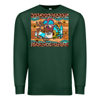Sports Green western gemstone sunflower nurse Premium Sweatshirt - JahusDesignShop
