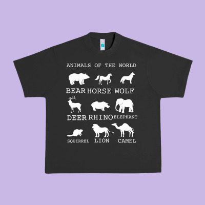 Animals Of The World Urban Heavy Tee Designed By Bettercallsaul